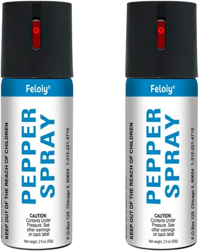 1 to 4 Bottles - 60ml Pepper Spray, Easy to Carry, protruding Nozzle Design, Quick to use, Safe and Easy to use