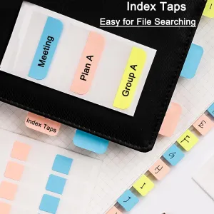 100 Pack Document Clear Plastic Folder Copy Safe Project Pocket LType US Letter Size A4 Paper Sleeves Folders in Transparent with 30 Pieces Index Tabs