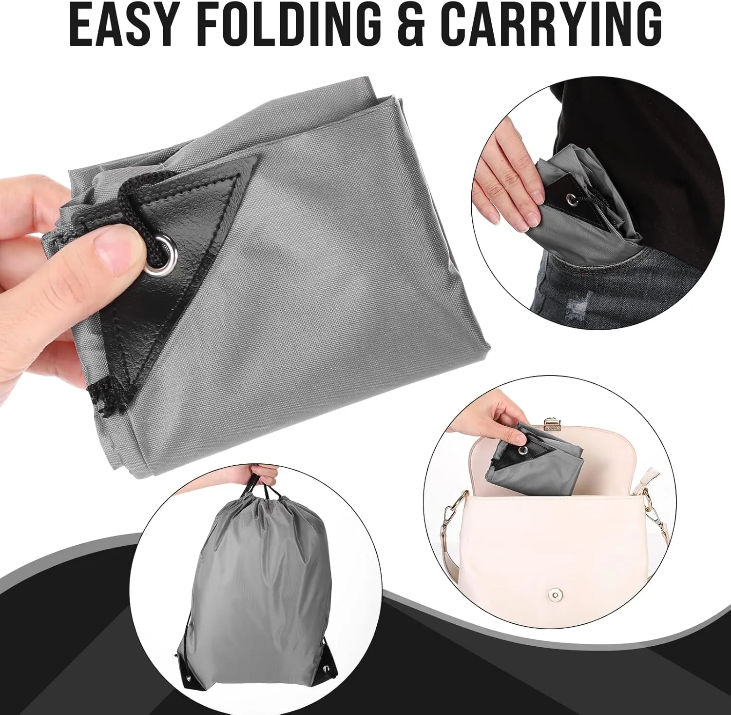 100 Pieces Drawstring Backpack Bags Bulk Back Sack String Bags Cinch Storage Bags for Gym School Travel DIY Gifts (Gray)
