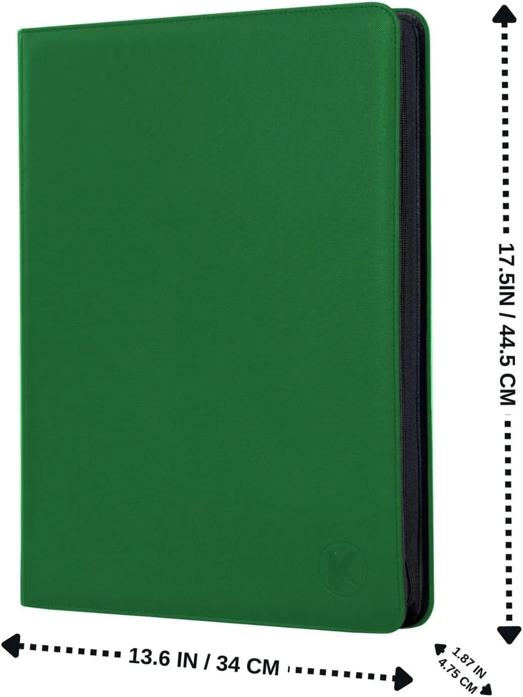 1000  Pockets Trading Card Binder, 16-Pocket Card Ablum Compatible with MTG,Sports Cards & Other Standard Size Trading Card (GREEN)
