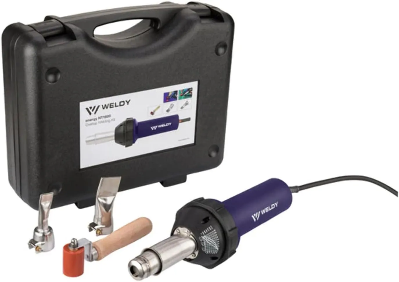 1600W Hot Blast Torch Overlap Air Welding Gun Welder Pistol Tool Hot Air Gun(120 Voltage and flat nozzle)
