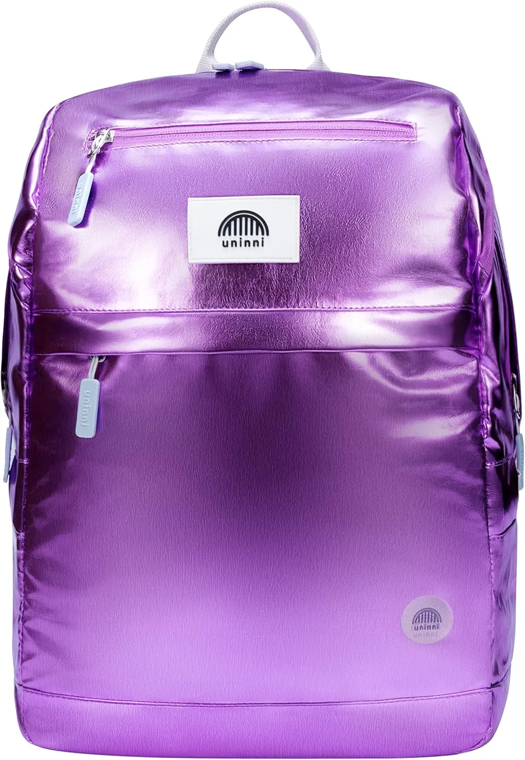 16" Kid's Backpack for Girls and Boys Age 6  with Padded, and Adjustable Shoulder Straps. Fits for Height 3'9" Above Kids (Metallic Lilac)