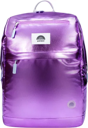 16" Kid's Backpack for Girls and Boys Age 6  with Padded, and Adjustable Shoulder Straps. Fits for Height 3'9" Above Kids (Metallic Lilac)