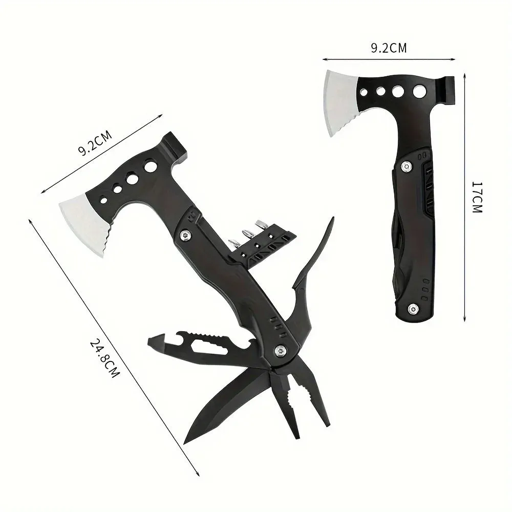 18 in 1 Portable Multi Tool with Axe Hammer Pliers and Saw