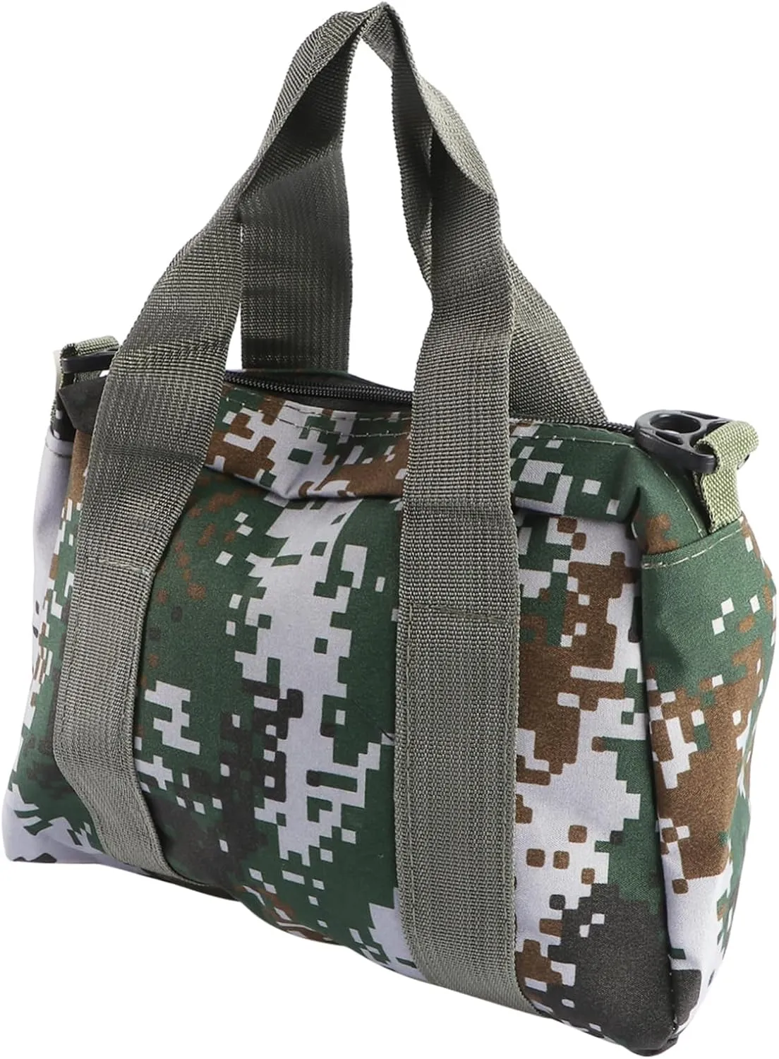 1Pc Camouflage Tool Bag Heavy Duty Canvas Outdoor Storage Pouch for Camping and Hiking Working Tool Pouch for Easy Organization