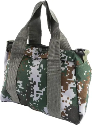 1Pc Camouflage Tool Bag Heavy Duty Canvas Outdoor Storage Pouch for Camping and Hiking Working Tool Pouch for Easy Organization