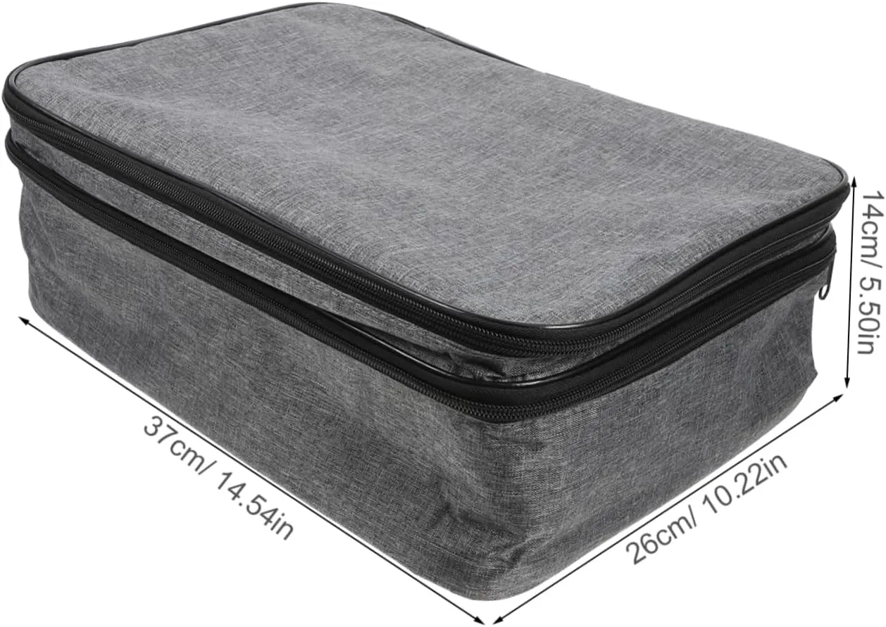 1pc Travel Storage Bag Pouch Filing Large Code Lock Pad Lock Multifunctional Bag Organizer Organization Portable Certificate Bag Purse School Cationic Fabric