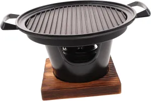 1set Portable Grill for People Non-stick Barbecue Cooking Rack Oil Receiving Plate for Outdoor Camping and Indoor Bbq Gatherings Easy to Clean and Use