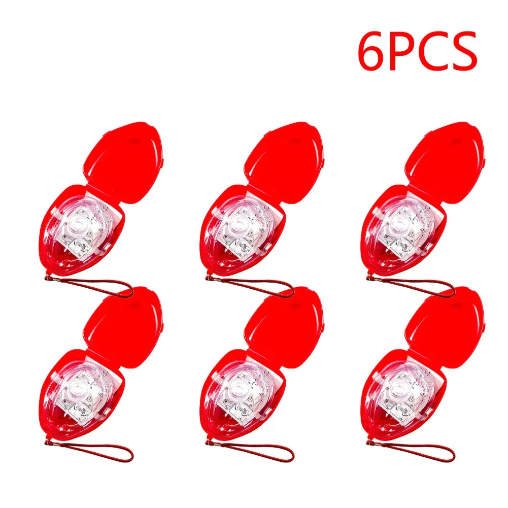 2-10PCS Professional CPR Mask with One-Way Valve for First Aid and Emergency Rescue