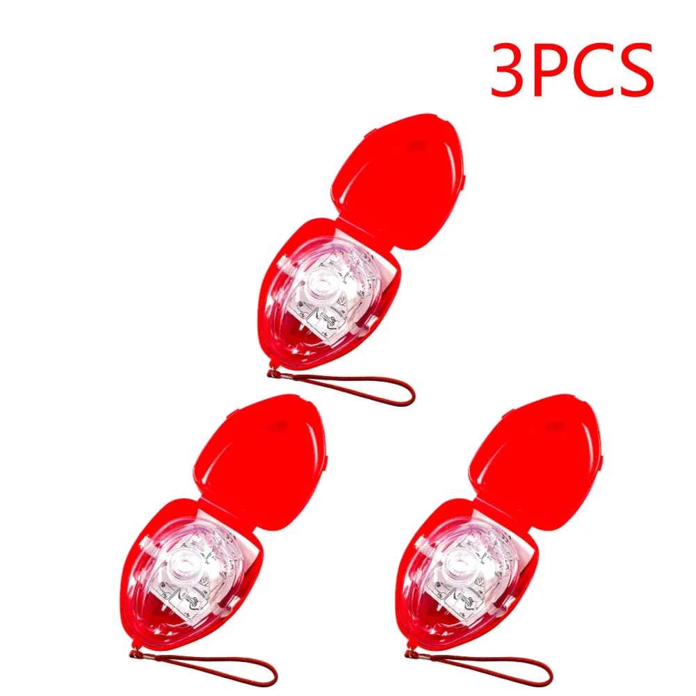 2-10PCS Professional CPR Mask with One-Way Valve for First Aid and Emergency Rescue
