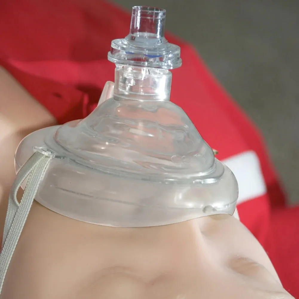2-10PCS Professional CPR Mask with One-Way Valve for First Aid and Emergency Rescue