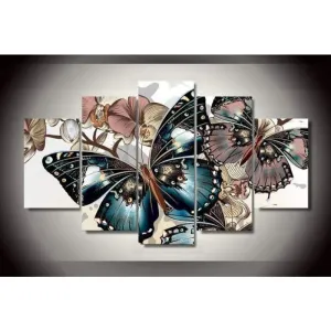 2019 Large Size Hot Sale Butterfly Multi Picture Wall Decor 5d Cross Stitch Kits VM8506