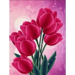 2019 Modern Art Beautiful Rose Red Flower 5d Diamond Diy Art VM1988