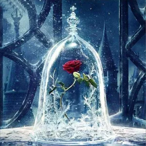 2019 New Hot Sale Full Square Diamond Red Rose 5d Cross Stitch Kits VM8502