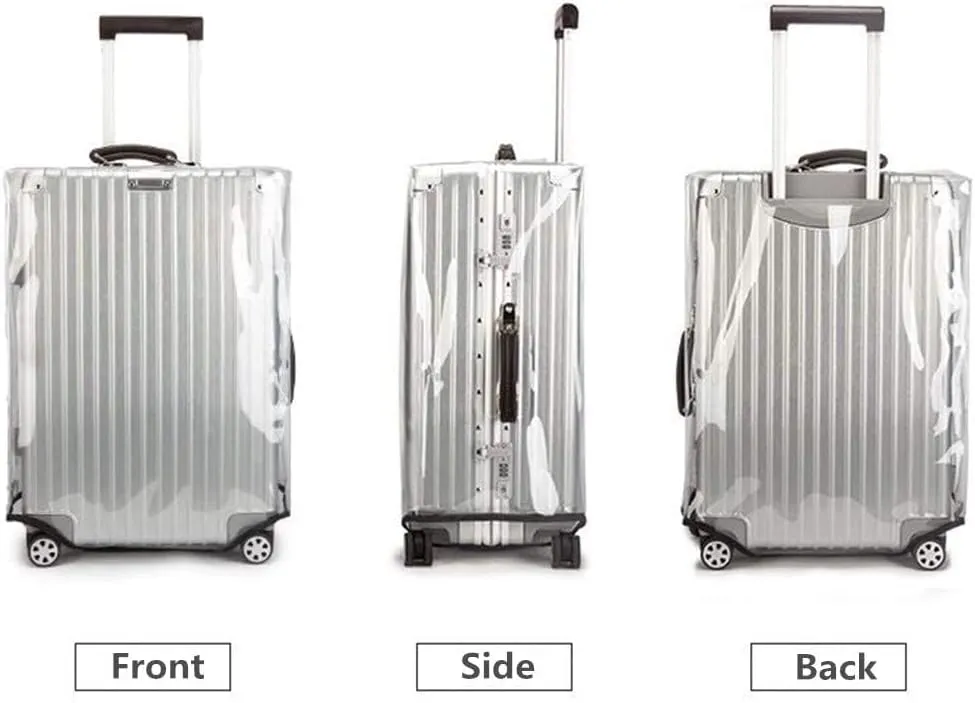 28 Inch Clear PVC Suitcase Cover Protectors Suitcase Covers for Luggage Thickened suitcase protective cover for Wheeled Suitcase Suitable for 28"-29"