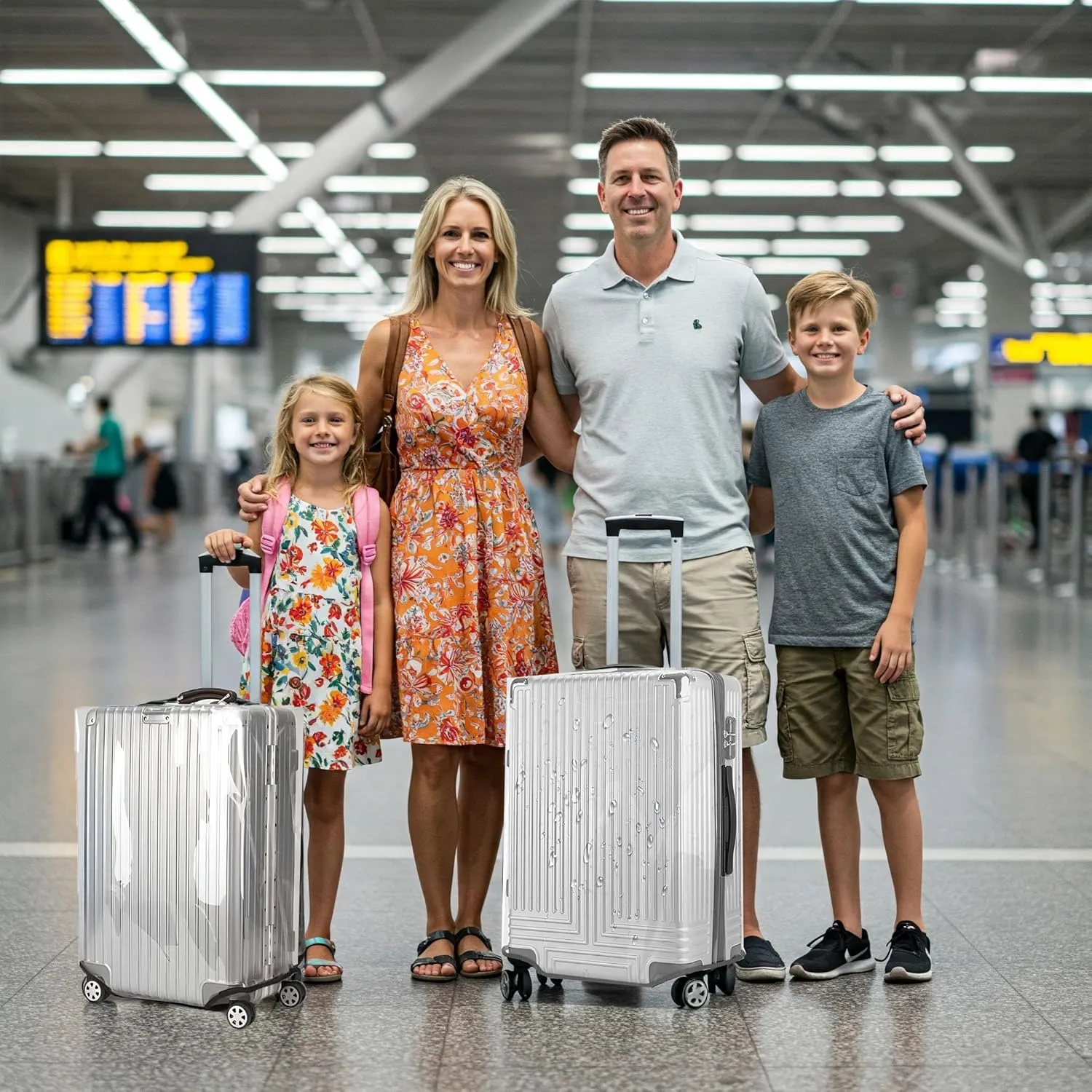 28 Inch Clear PVC Suitcase Cover Protectors Suitcase Covers for Luggage Thickened suitcase protective cover for Wheeled Suitcase Suitable for 28"-29"