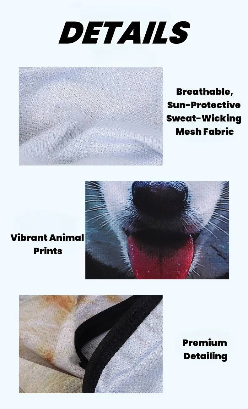 2PACK Cat Ski Mask 3D Cat Sheisty Balaclava with Ears Perfect for Skiing & Biking Music Festivals Parties