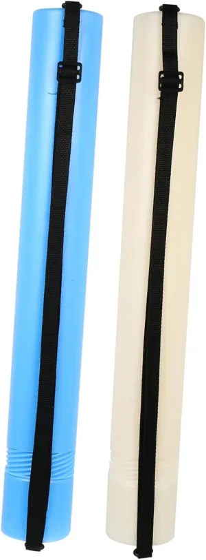 2Pcs Telescopic Plastic Drafting Storage Tubes with Strap Expandable Design for Protecting Posters Artwork and Documents Lightweight Durable for Students and Artists