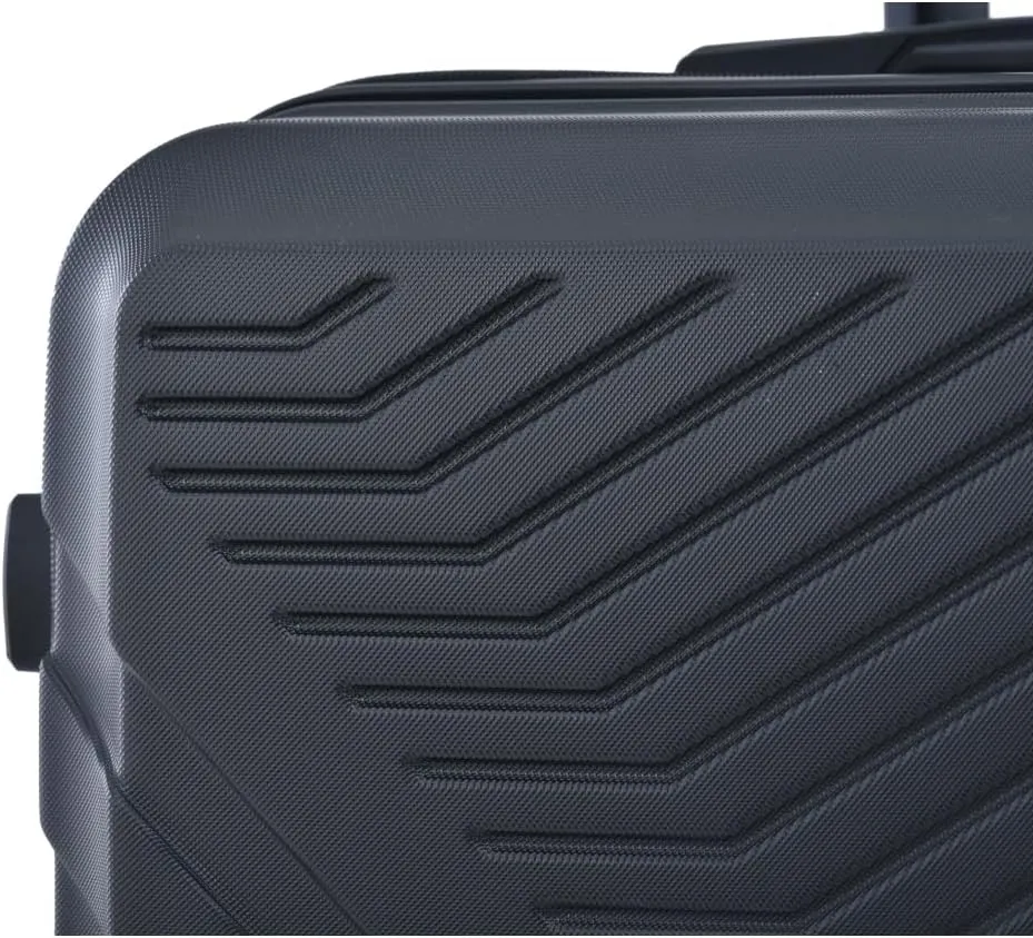 3-Piece Luggage Set (20/24/28 Inch) - ABS Lightweight Hard Shell Suitcases with Spinner Wheels, Lock & 2 Hooks - Carry-On & Checked Luggage for Travel (Black   ABS)