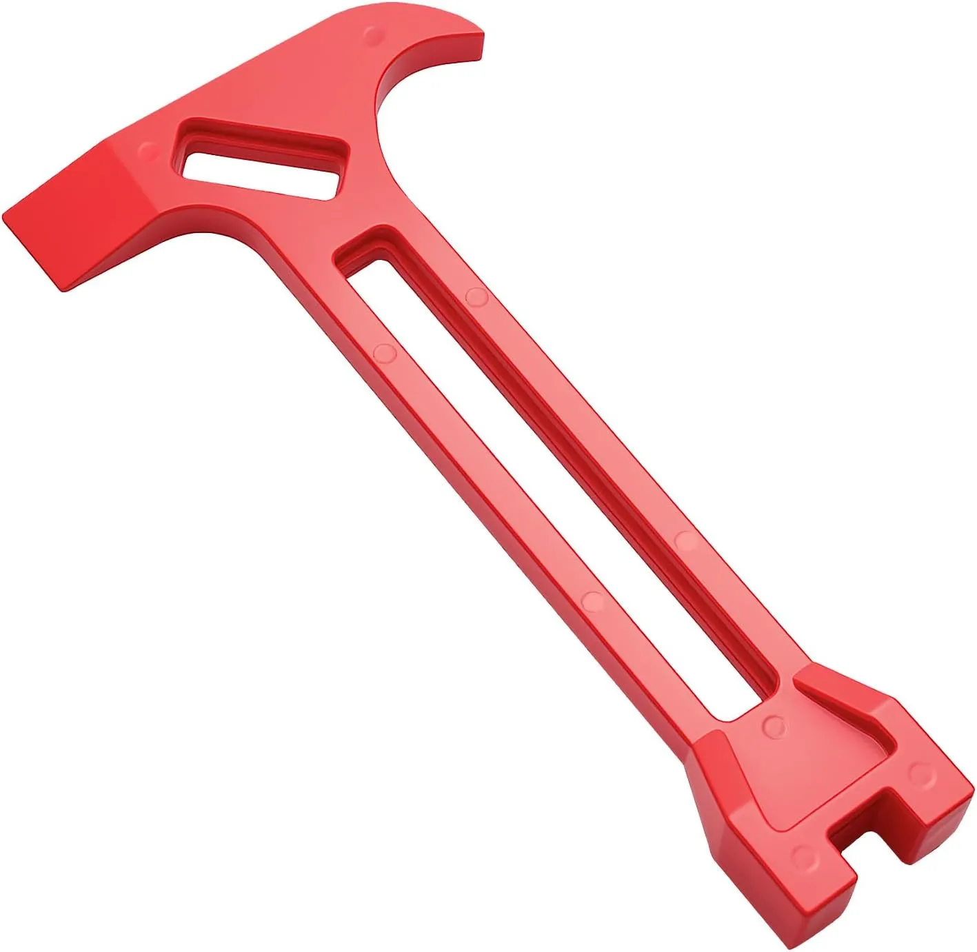 4-in-1 Emergency Tool – Gas & Water Shut Off Wrench, Non-Sparking Pry Bar, Earthquake Survival – Firefighter-Designed, Heavy-Duty Alloy (Red)