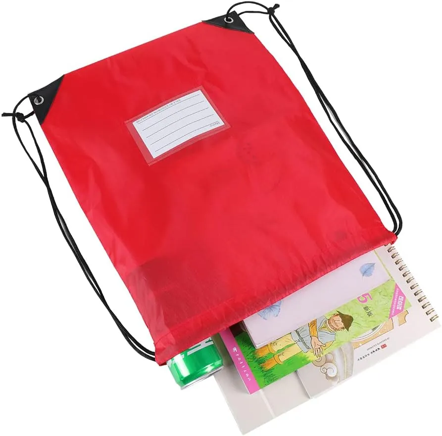 40 Drawstring Backpack Bags, 10 Colors, load15”laptop, A4 Book for working Gym and Sports