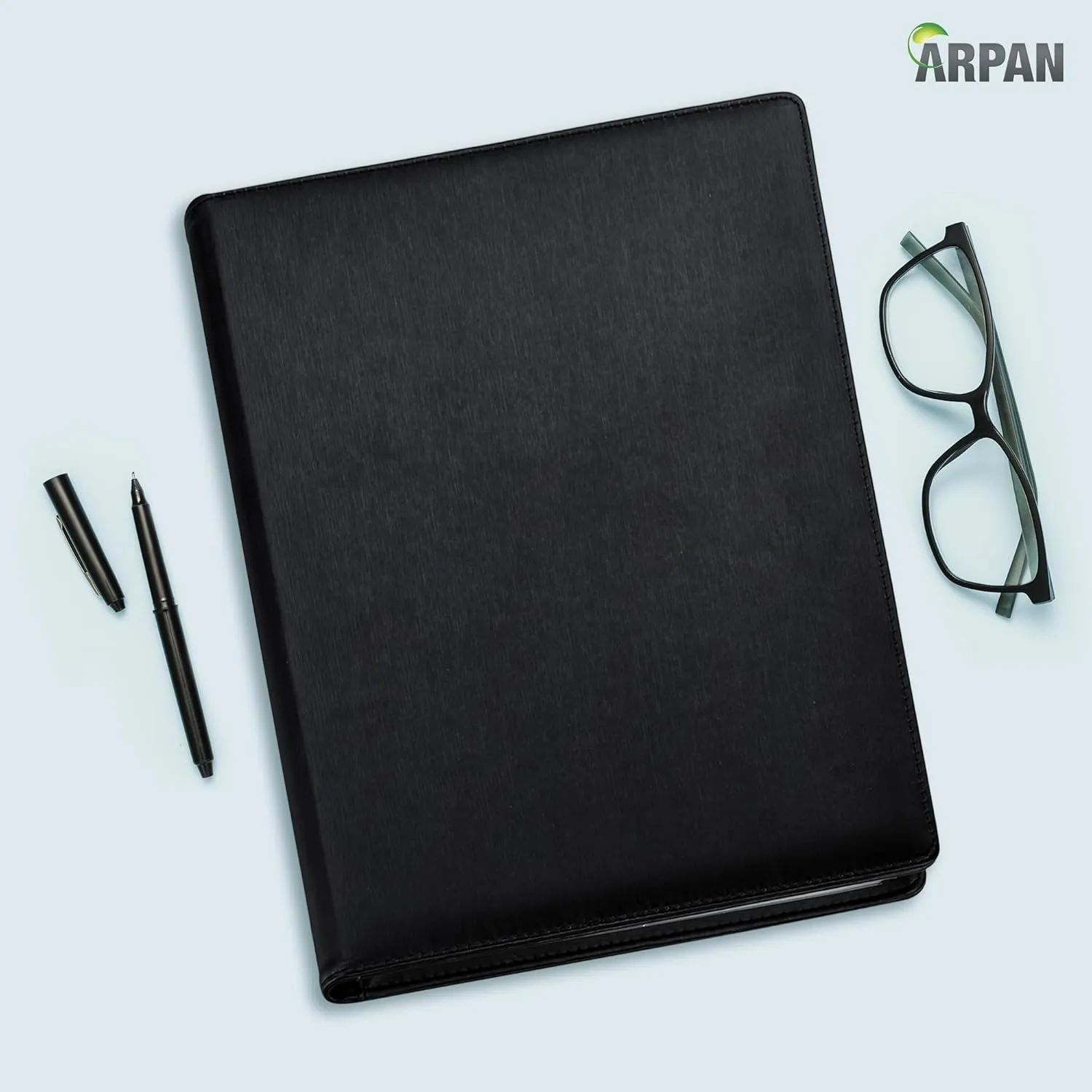 48 Pockets 96 Sides A4 Presentation Folder Document File Folder Display Book Portfolio Professional Conference Folder Faux Leather (Black)