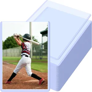 50Pack 4 x 6 Inches Acrylic Post Card Waterproof Photo Holders Rigid Plastic Cards Sleeve Protectors Clear Acrylic Sleeve for Cards Baseball Photos Postcard Clear Double Sided Frames Display(50 Pcs)