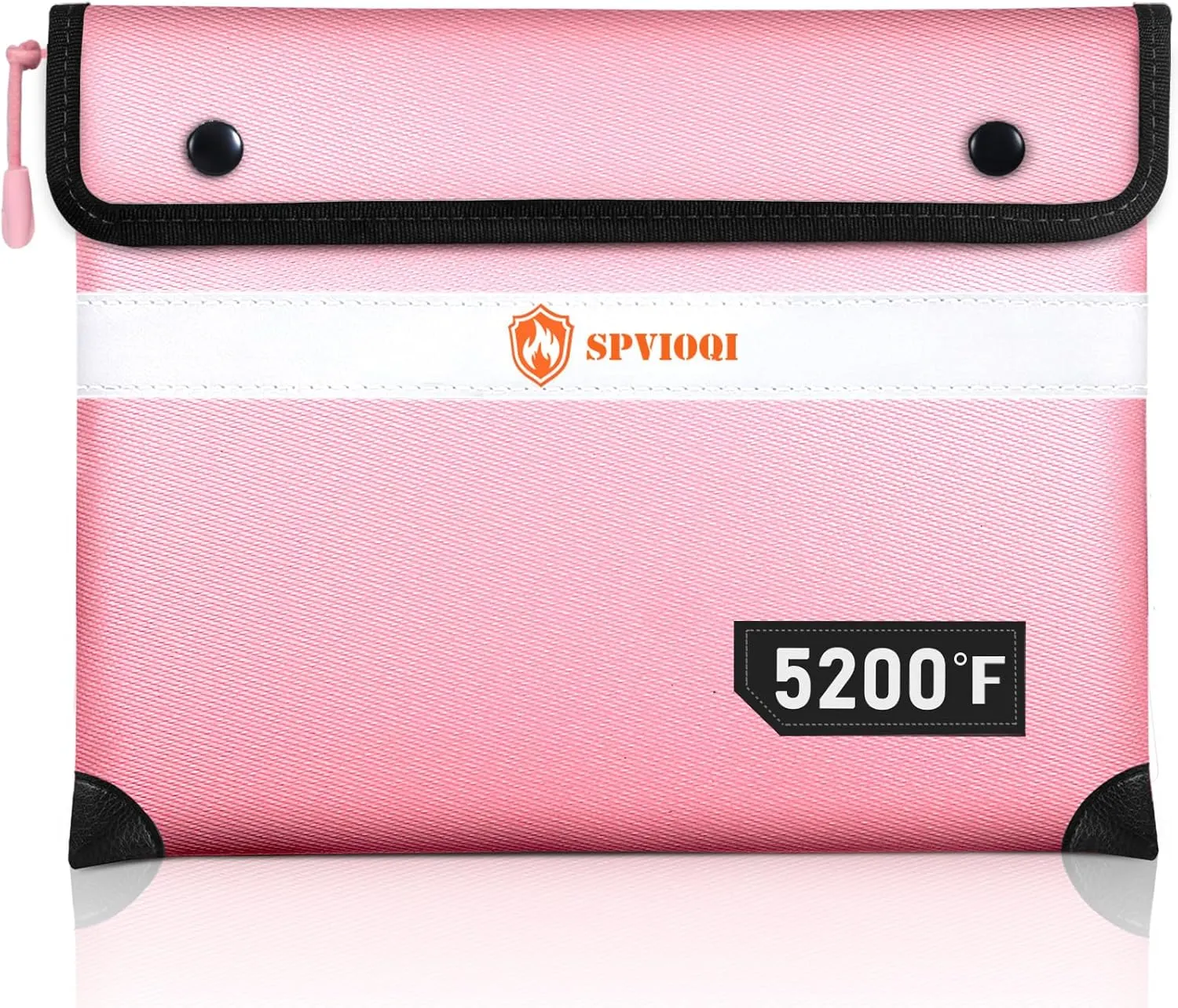 5200 Degree F Fireproof Document Bag -Heat Insulated, Upgraded Water Fire Proof Bag with Zipper, 9 Layers of Functional Materials, 14.2 X 11” Fire Proof Money Bag for Cash, Important Documents and Valuables