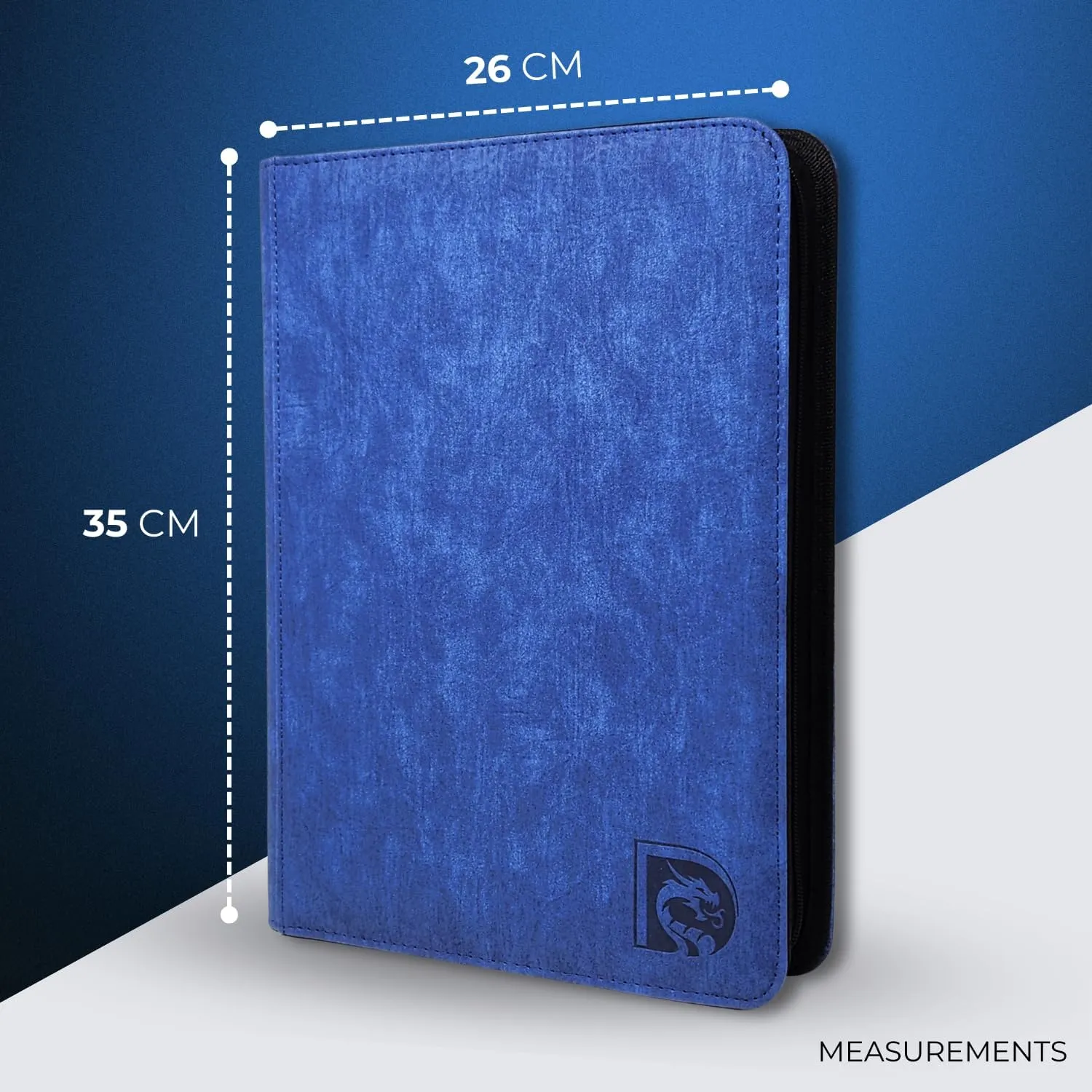 540 Pockets Trading Card Binder, 30 Double Sided Pages, 9 Pockets Per Page, Premium Sleeves Protect and Display Sports Cards, Game Cards - Glacial Blue