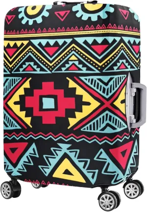 7-Mi Travel Luggage Cover Elastic Sleeve 29"-30" Anti-Scratch Suitcase Protector Cover Size XL, Bohemia