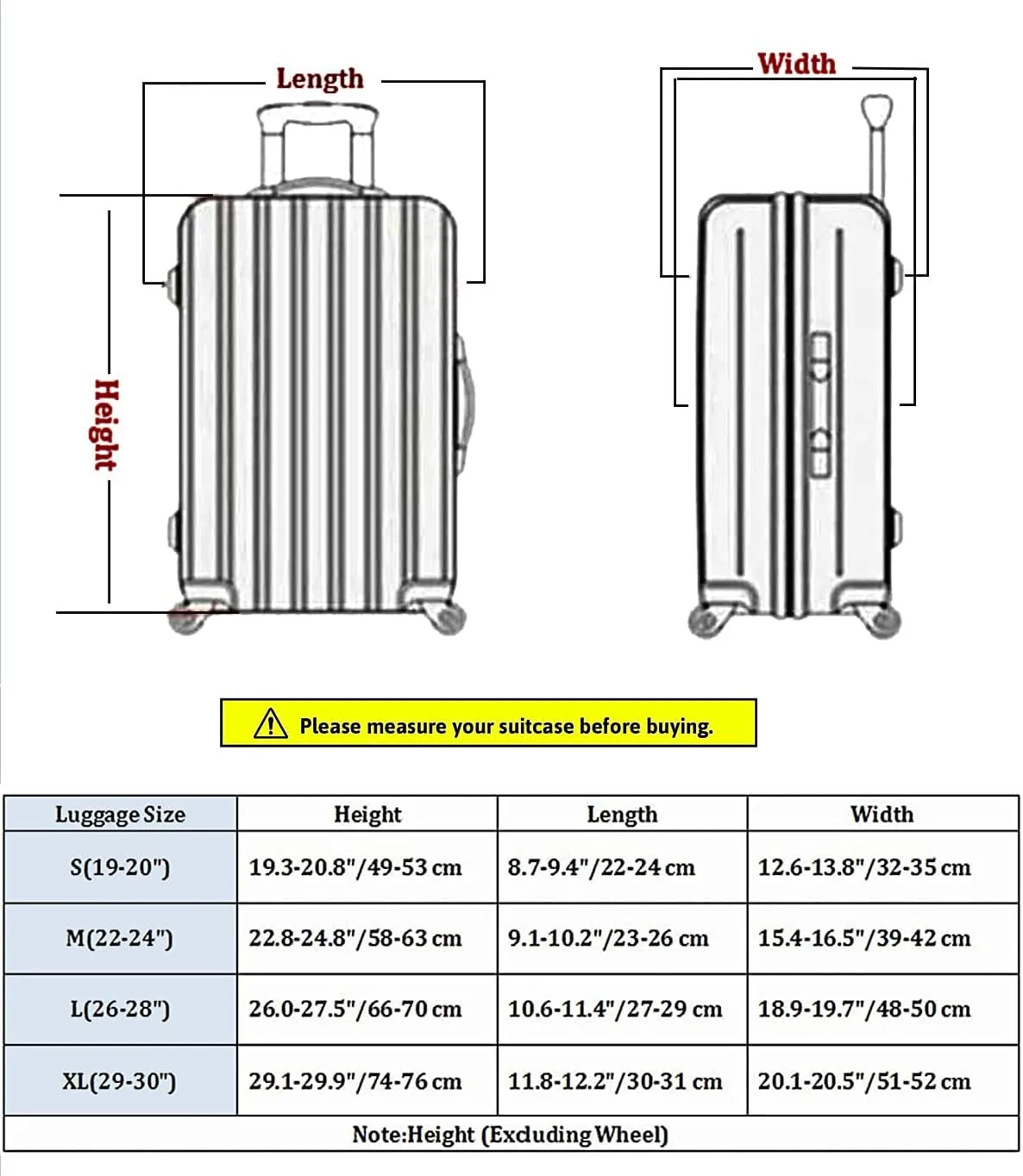 7-Mi Travel Luggage Cover Elastic Sleeve 29"-30" Anti-Scratch Suitcase Protector Cover Size XL, Bohemia