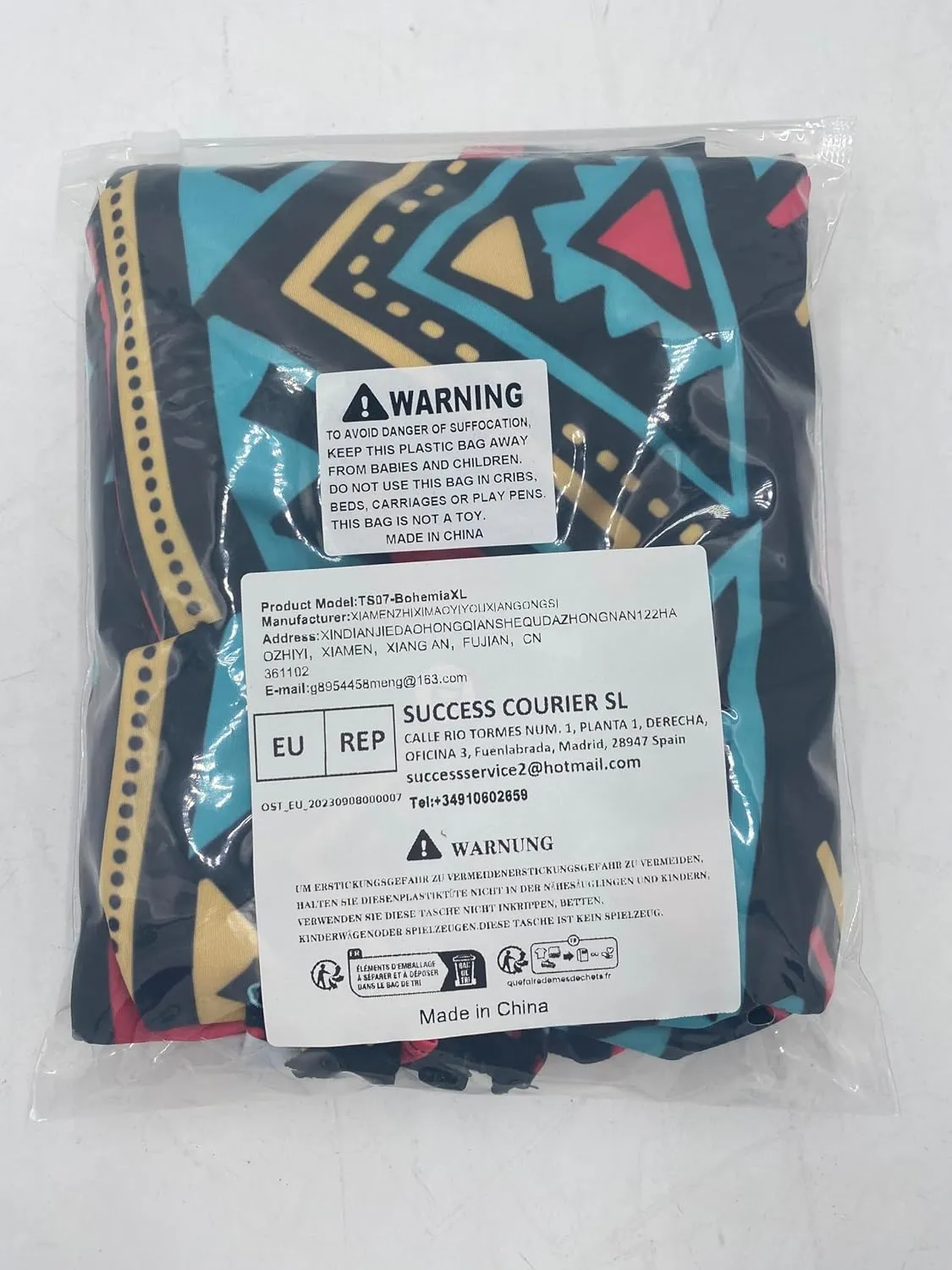 7-Mi Travel Luggage Cover Elastic Sleeve 29"-30" Anti-Scratch Suitcase Protector Cover Size XL, Bohemia