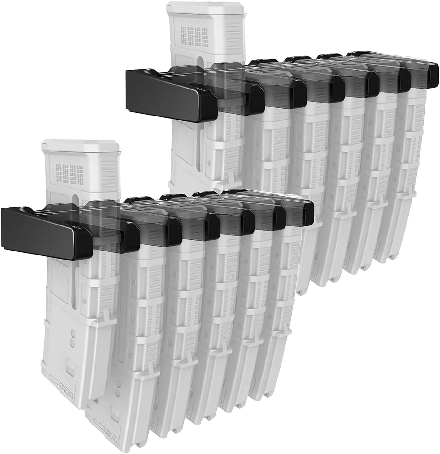 ABS Magazine Holder, Ar Magazine Holder for Gun Safe, Mag Storage Rack for Pmag, Glock, Amend 2, Hexmags, Mftmags, Magpulmag