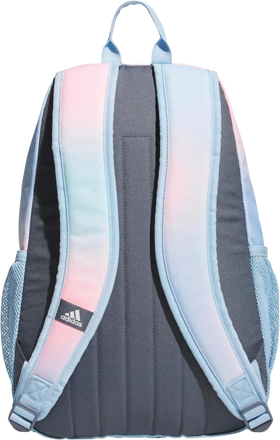 adidas Creator Laptop Backpack for Women and Men, Comfortable and Durable Small Athletic Bag, Dazed Gradient Clear Sky/Clear Sky Blue/Pink Spark, One Size