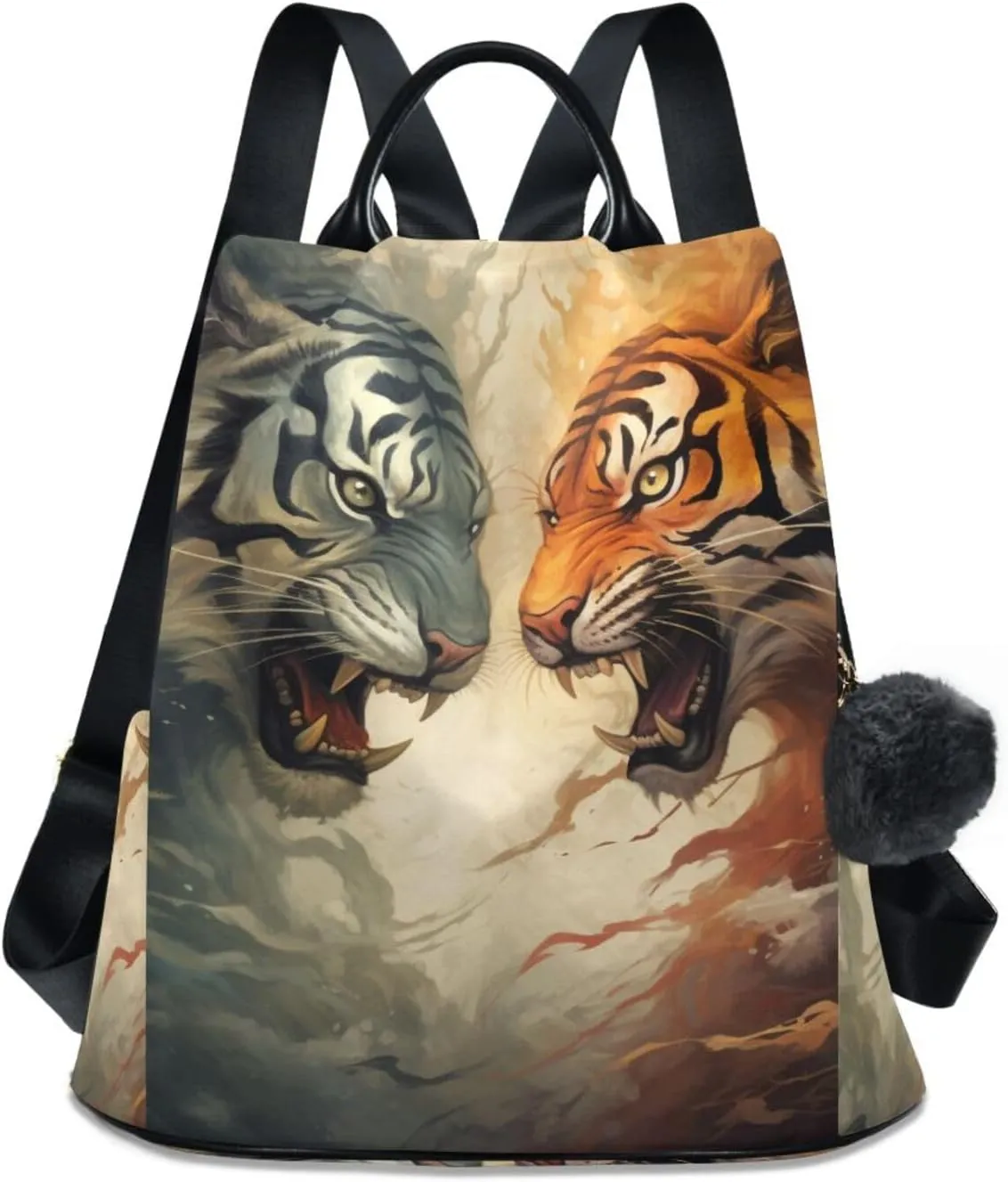 ALAZA Roar Tigers Backpack Purse for Women Travel Casual Daypack College Bookbag Work Business Ladies Shoulder Bag