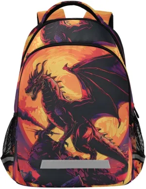 ALAZA Toddler Backpack School Girls Boys Bookbag Kids Children Bags Pterosaur Sunset Student Daypack Travel Teen