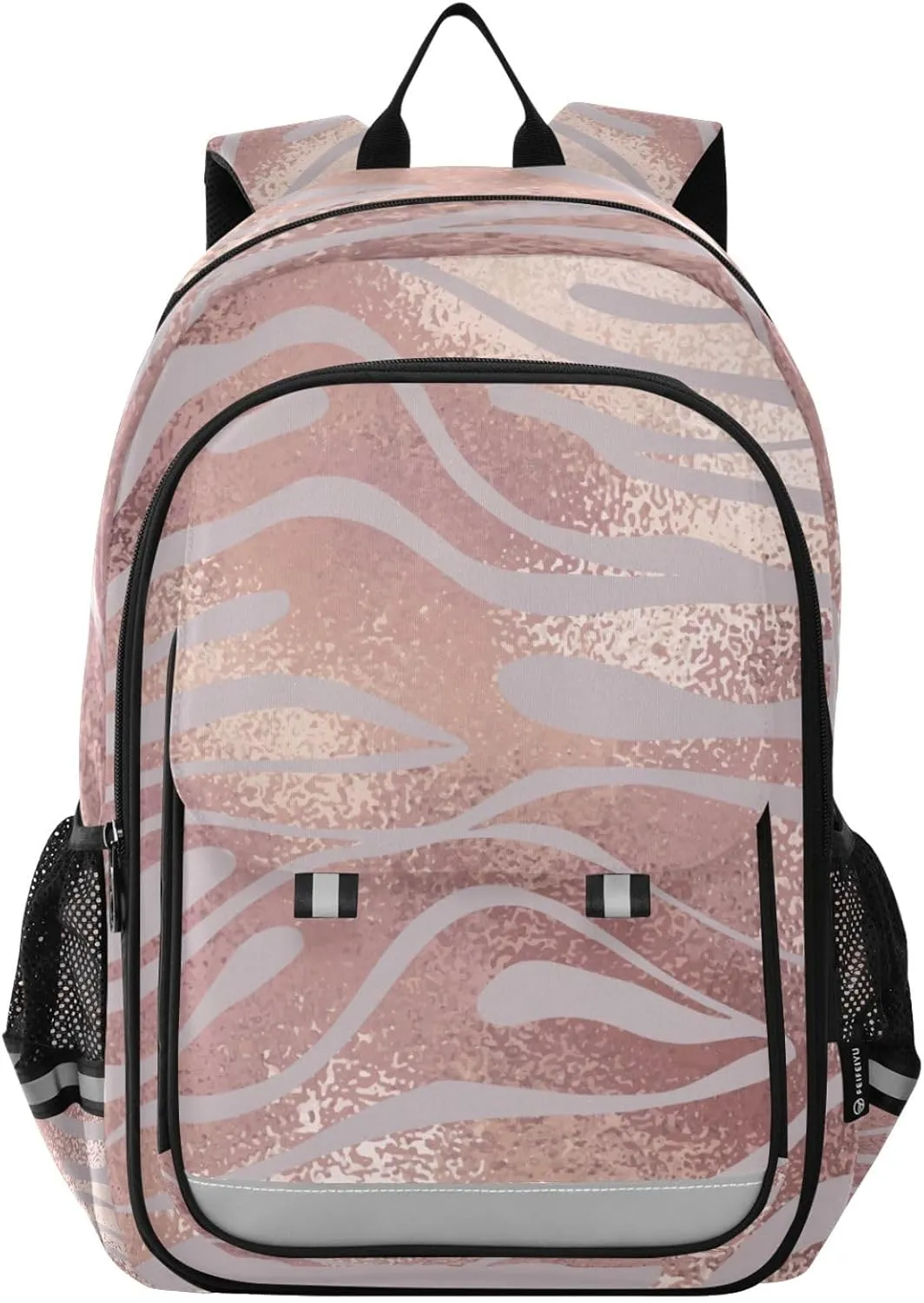 ALAZA Zebra Skin Laptop Backpack Purse for Women Men School Bag 17 Inch Bookbag Student Boys Girls Travel Casual Daypack