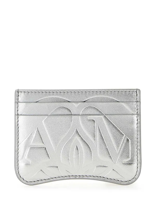 Alexander Mcqueen Silver Card Holders