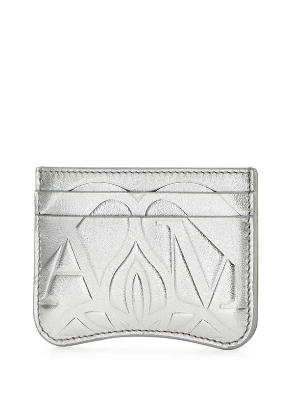 Alexander Mcqueen Silver Card Holders