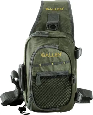 Allen Company Cedar Creek Fly Fishing Sling Pack - Fits up to 4 Tackle/Fly Boxes and Other Accessories - Gray and Lime/Olive