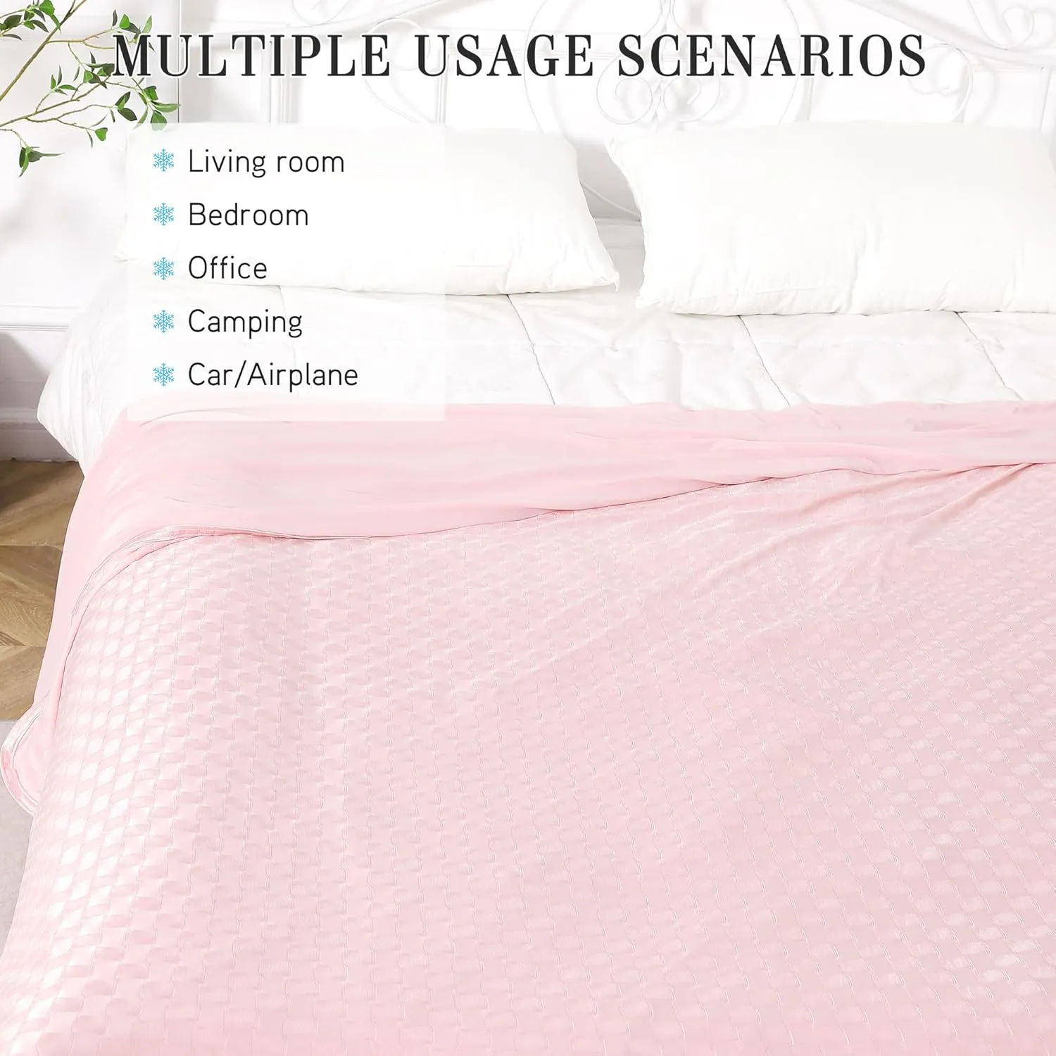 AmyHomie Cooling Blanket,90"x90"Queen Size,Summer Blankets with Double Sided Cold Effect, Arc-Chill Q-Max>0.5 Cool Fiber, Breathable Lightweight Blankets for Hot Sleepers Night Sweats