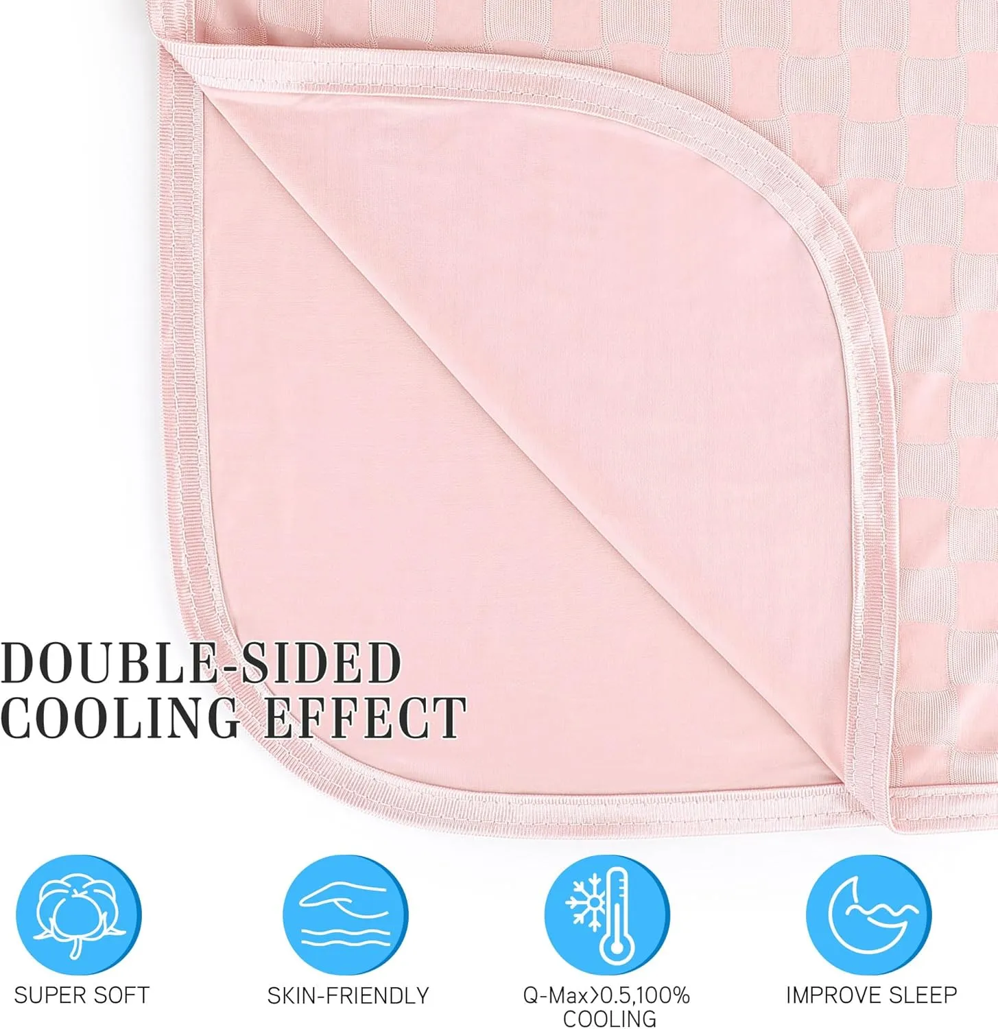 AmyHomie Cooling Blanket,90"x90"Queen Size,Summer Blankets with Double Sided Cold Effect, Arc-Chill Q-Max>0.5 Cool Fiber, Breathable Lightweight Blankets for Hot Sleepers Night Sweats