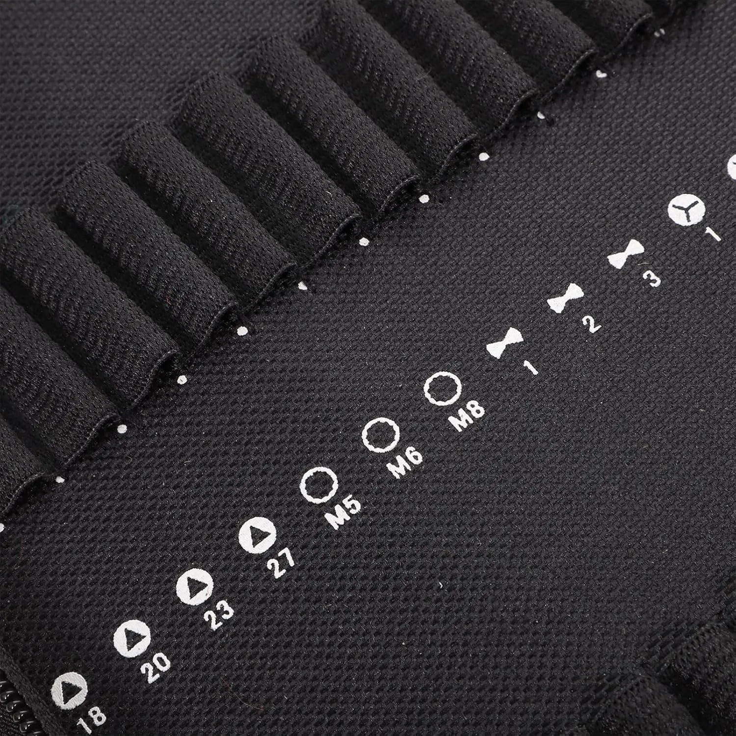 Angoily Drill Bit Storage Bag Zipper Bit Tool Bag Oxford Cloth Handheld Bit Pouch Tool Kits Organizer Storage Pouch Canvas