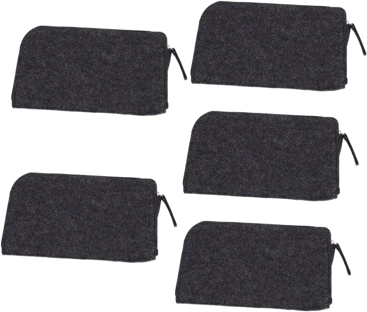 Angoily Felt Tool Storage Bag for Clay Sculpting Multi Purpose Zipper Utility Pouch for Organizing Tools Durable Material Convenient for Artists and Hobbyists