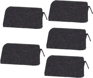 Angoily Felt Tool Storage Bag for Clay Sculpting Multi Purpose Zipper Utility Pouch for Organizing Tools Durable Material Convenient for Artists and Hobbyists