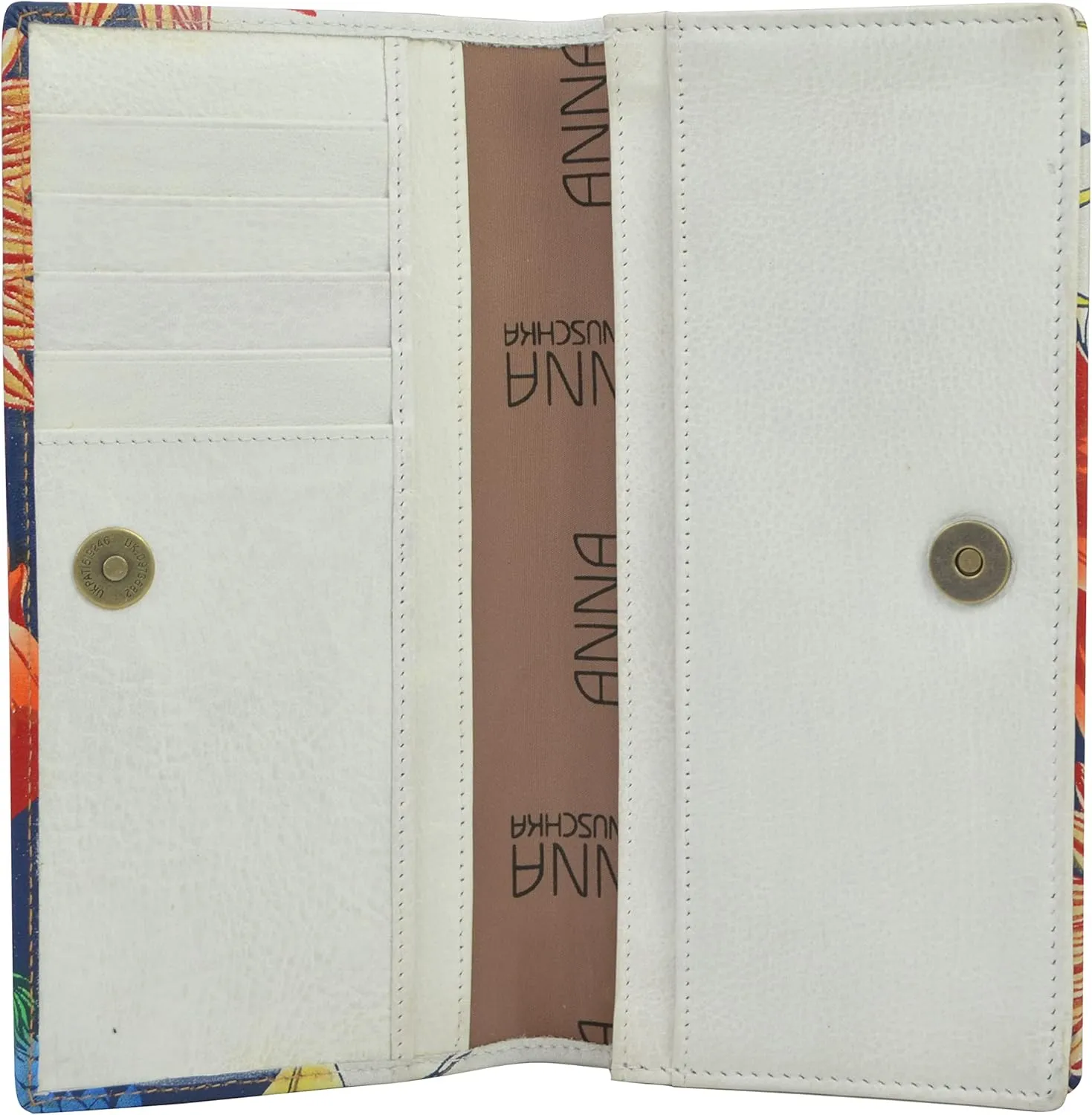 Anna by Anuschka Women's Original Leather Hand-Painted Wallet on a String