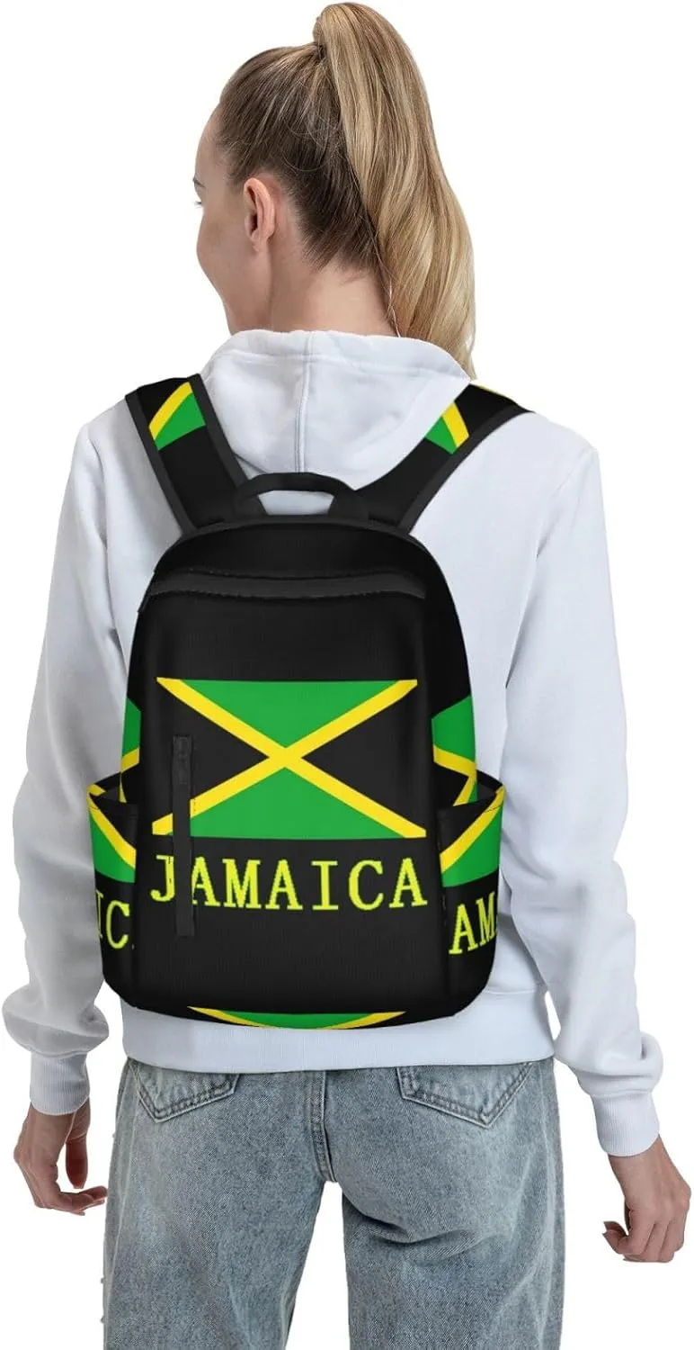 Anti theft laptop backpack travel backpacks bookbag for women & men college backpack (for Jamaican Flag)