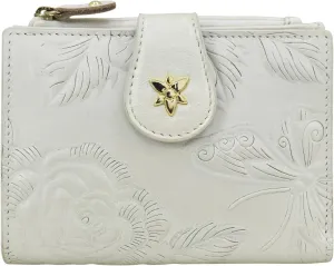 Anuschka Women's Hand-Painted Genuine Leather Two Fold Organizer Wallet