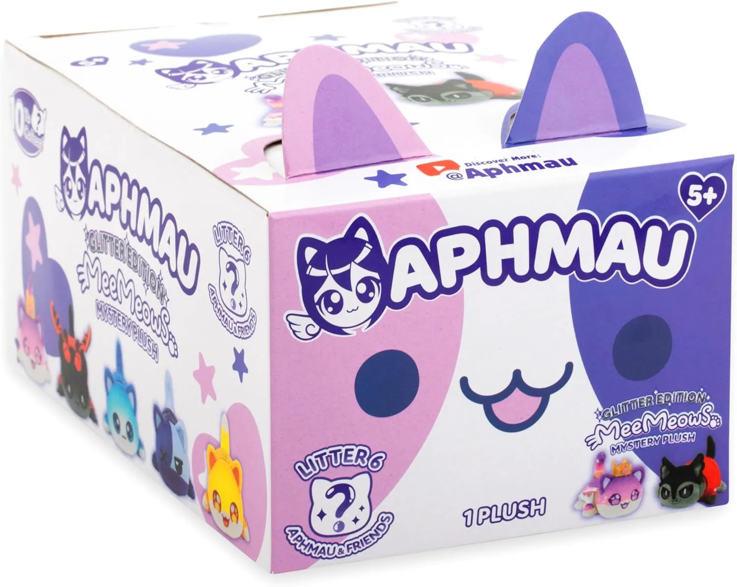 Aphmau 6” MeeMeow Mystery Plush 2 Pack Bundle – Series 6; YouTube Gaming Channel, Blind Box, 10 Possible Friends, Friends MeeMeows, Official Merch