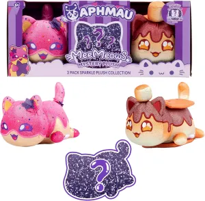 Aphmau 6” MeeMeow Plush 3-Pack, Carnival Treats Surprise Box That Includes 2 Carnival Treats Sparkle   1 Exclusive Mystery Sparkle, Official Merch